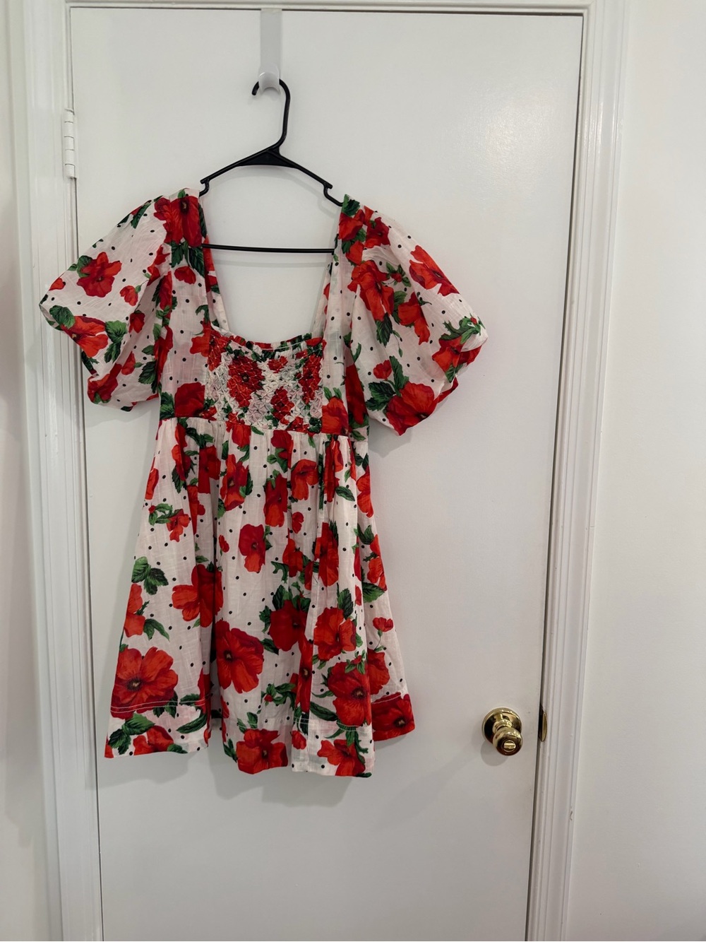 Maeve Anthropologie Floral Smocked Dress M Cottagecore Prairie Romantic NWT - Picture 3 of 10